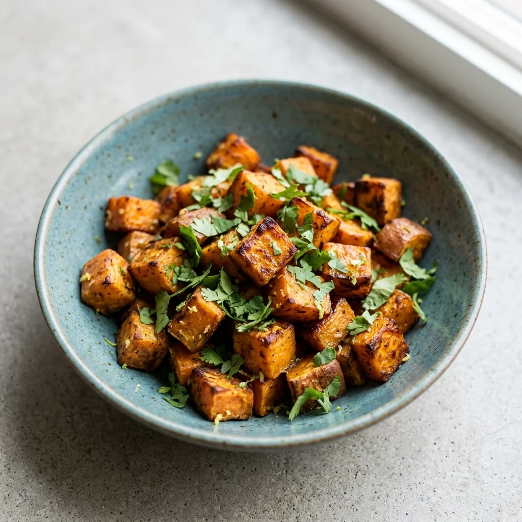 Ginger-Lime Roasted Sweet Potatoes