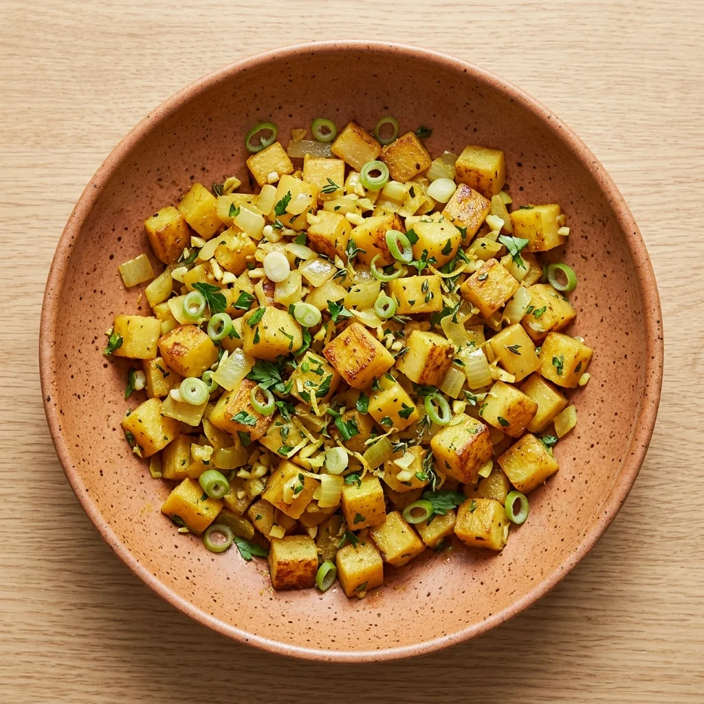 Lemon Rutabaga Hash