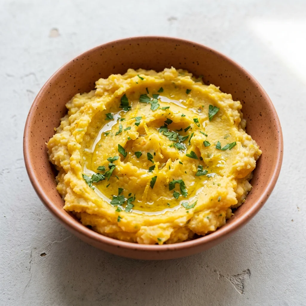 Lemon & Olive Oil White Sweet Potato Mash