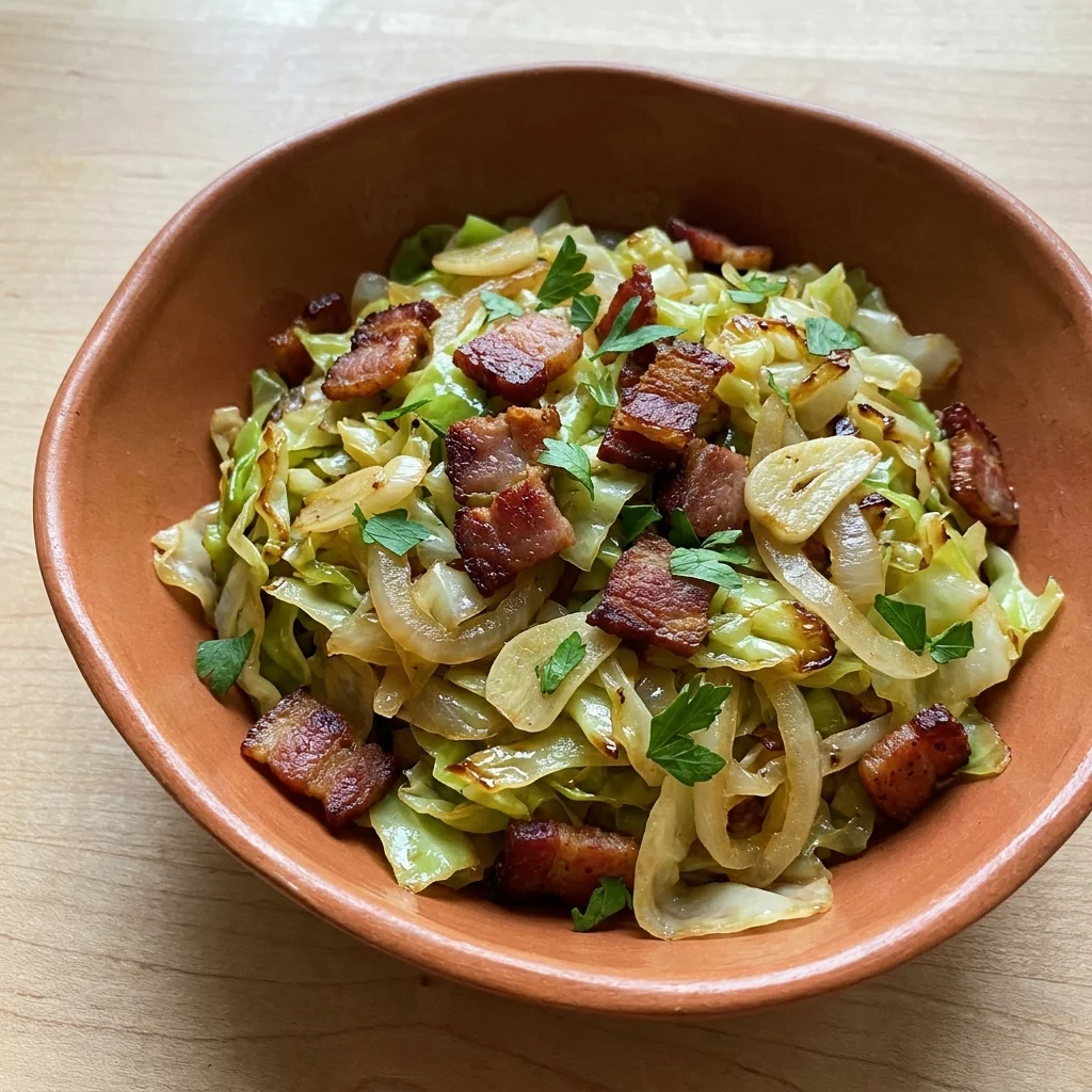 Sautéed Cabbage with Bacon