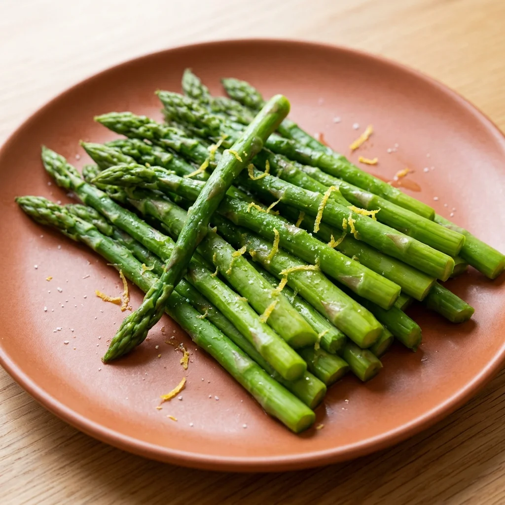 Steamed Asparagus with Olive Oil & Lemon