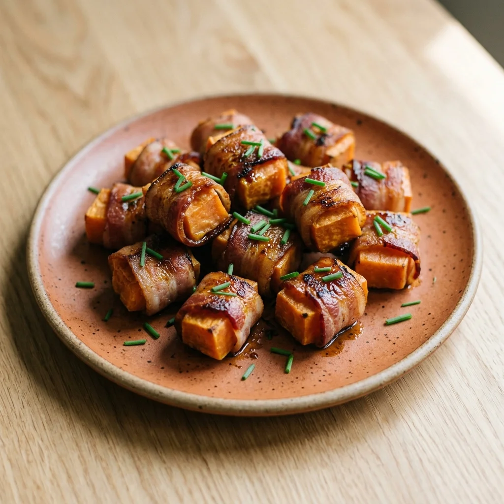 Bacon-Wrapped Sweet Potato Bites