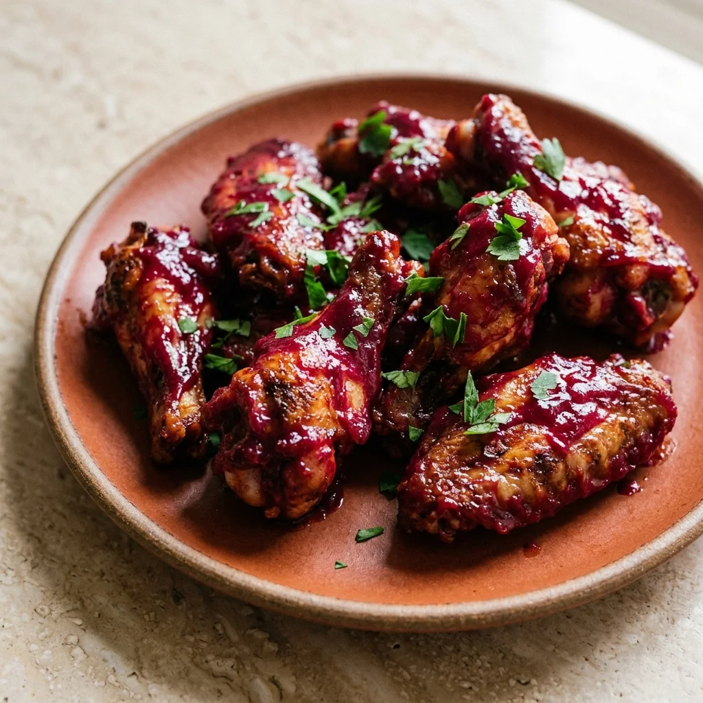 Beet & Ginger Buffalo Wings