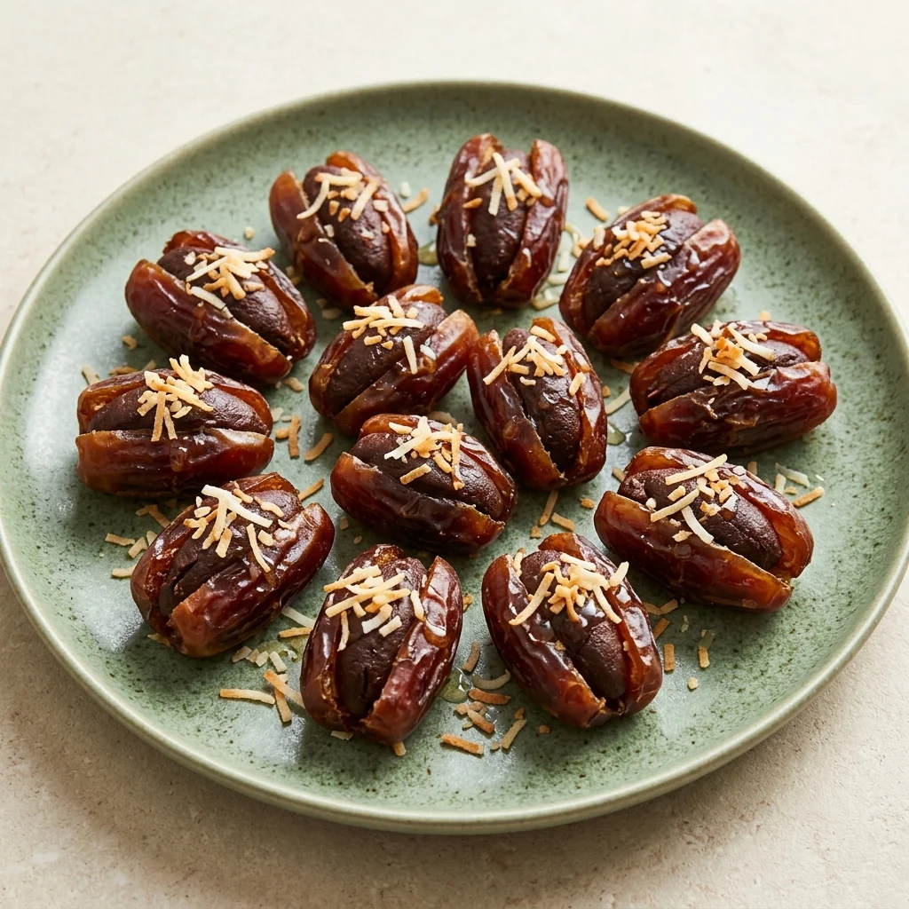 Carob & Coconut Stuffed Dates