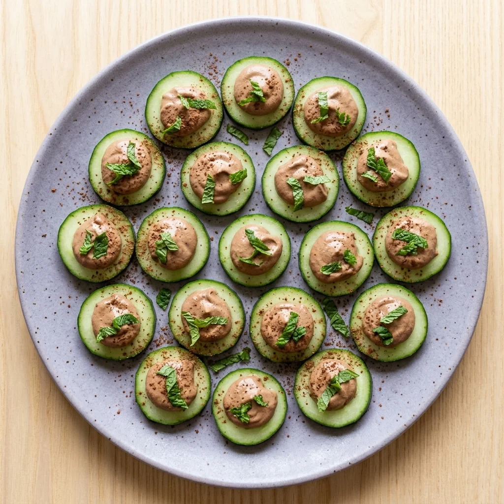Carob-Vanilla Cucumber Rounds