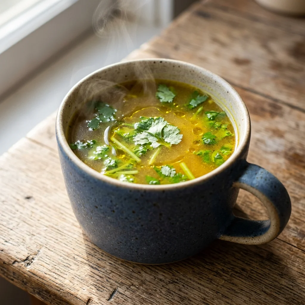 Cilantro-Lime Bone Broth Sippers
