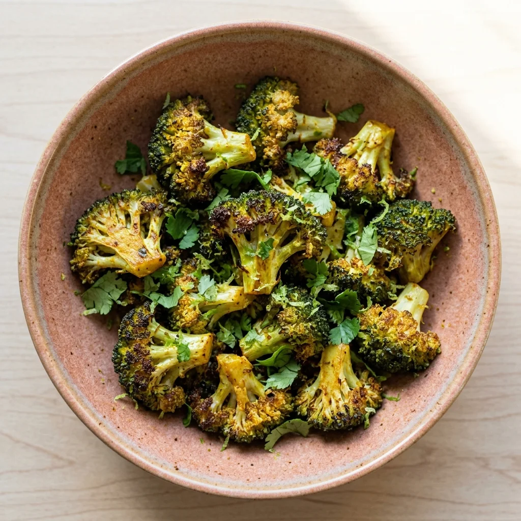 Cilantro-Lime Roasted Broccoli Bites