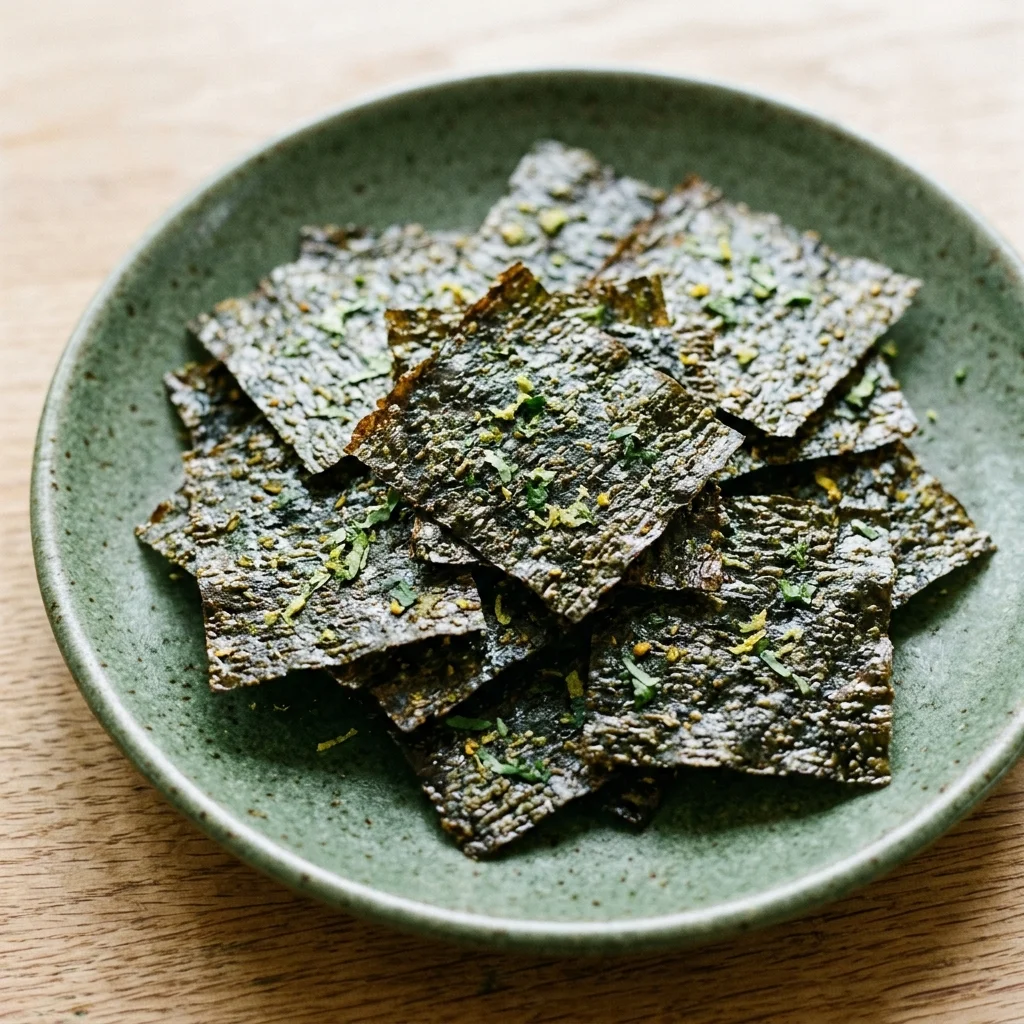 Cilantro-Lime Seaweed Snack Squares