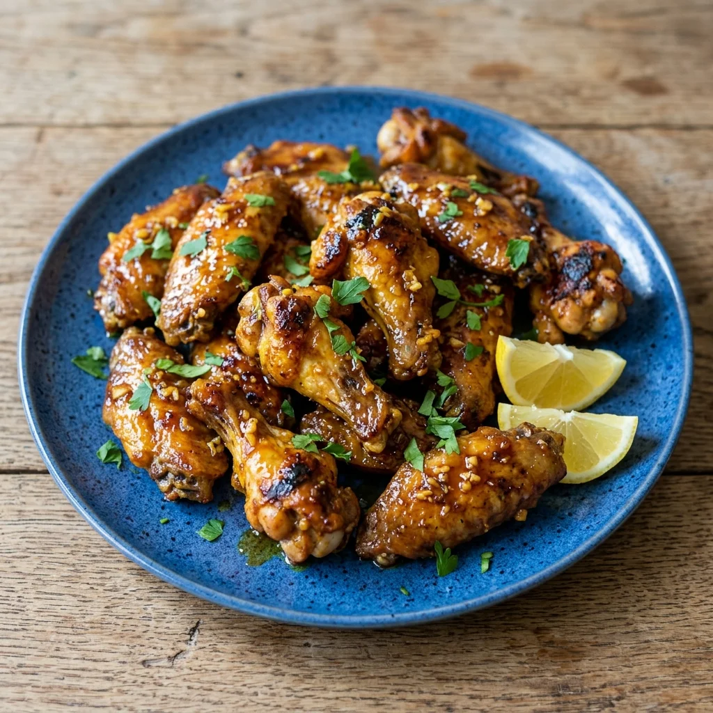 Coconut Honey Garlic Chicken Wings