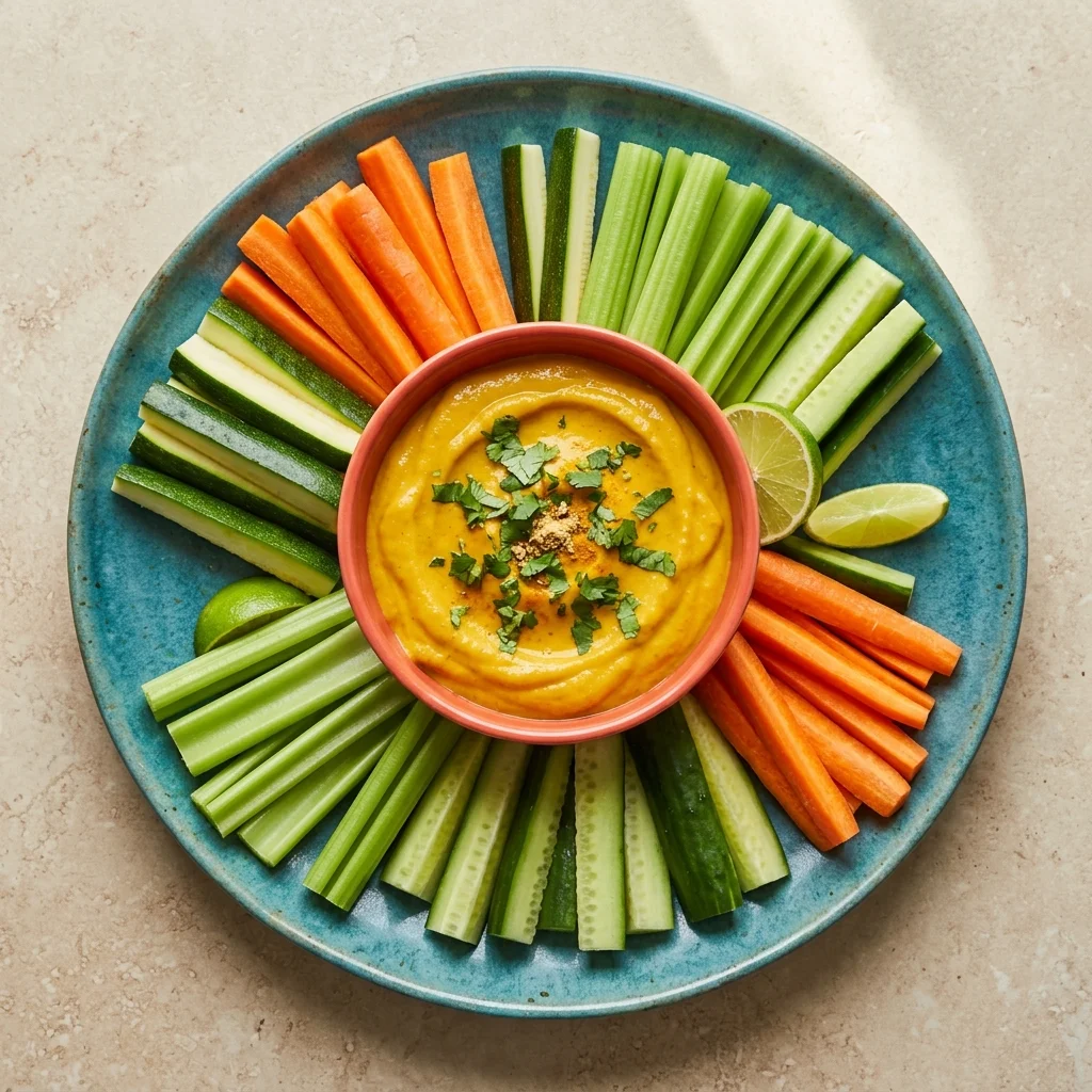Mango-Coconut Veggie Sticks with Dip