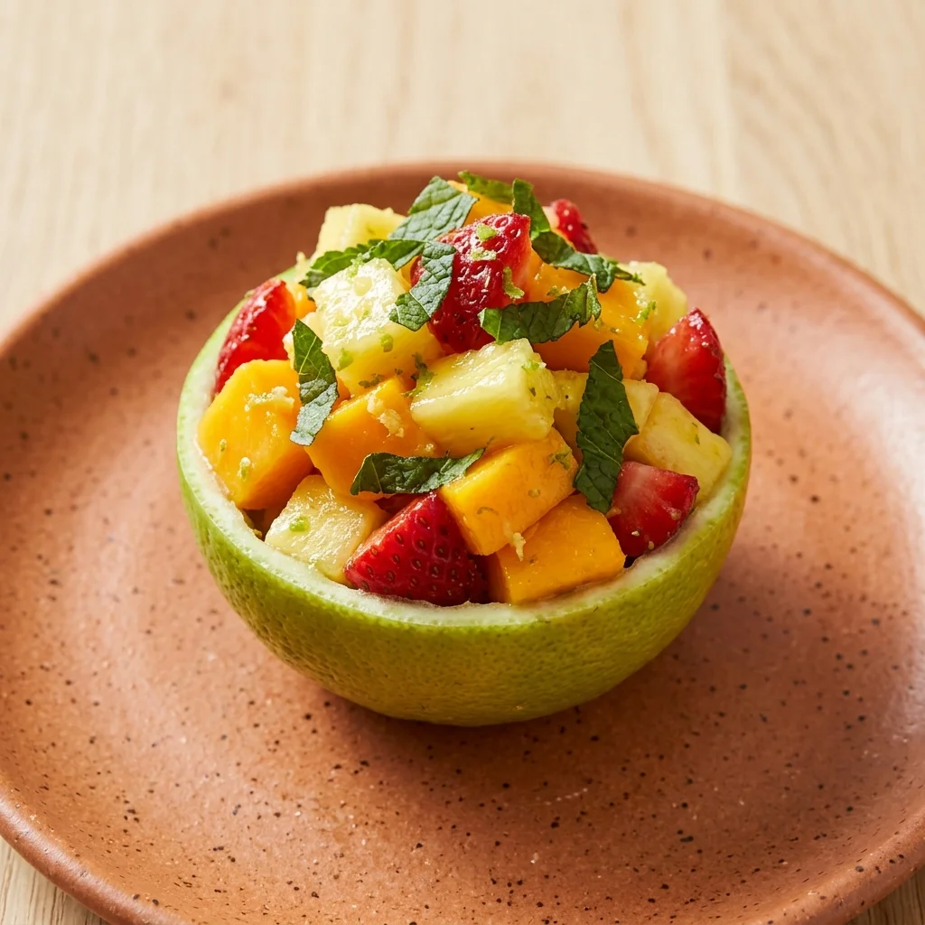 Mango-Lime Fruit Salad Cups