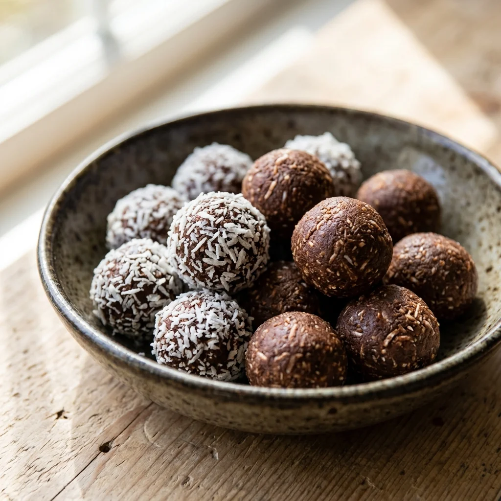 Coconut & Carob No-Bake Energy Balls