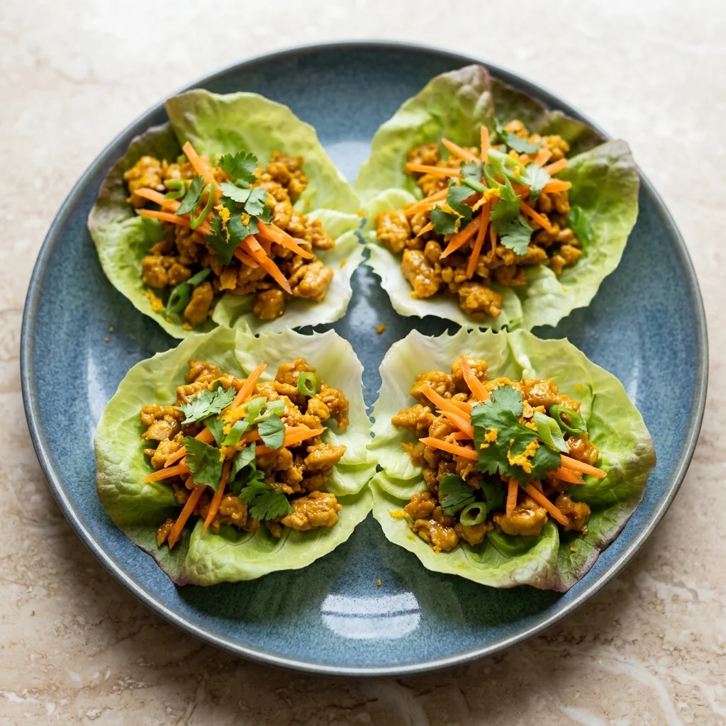 Orange-Garlic Mini Lettuce Wraps
