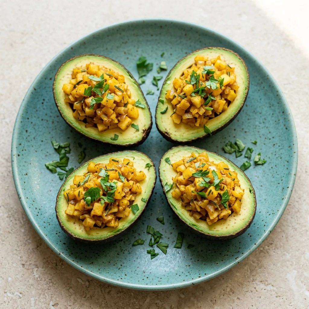 Rosemary-Apple Avocado Boats