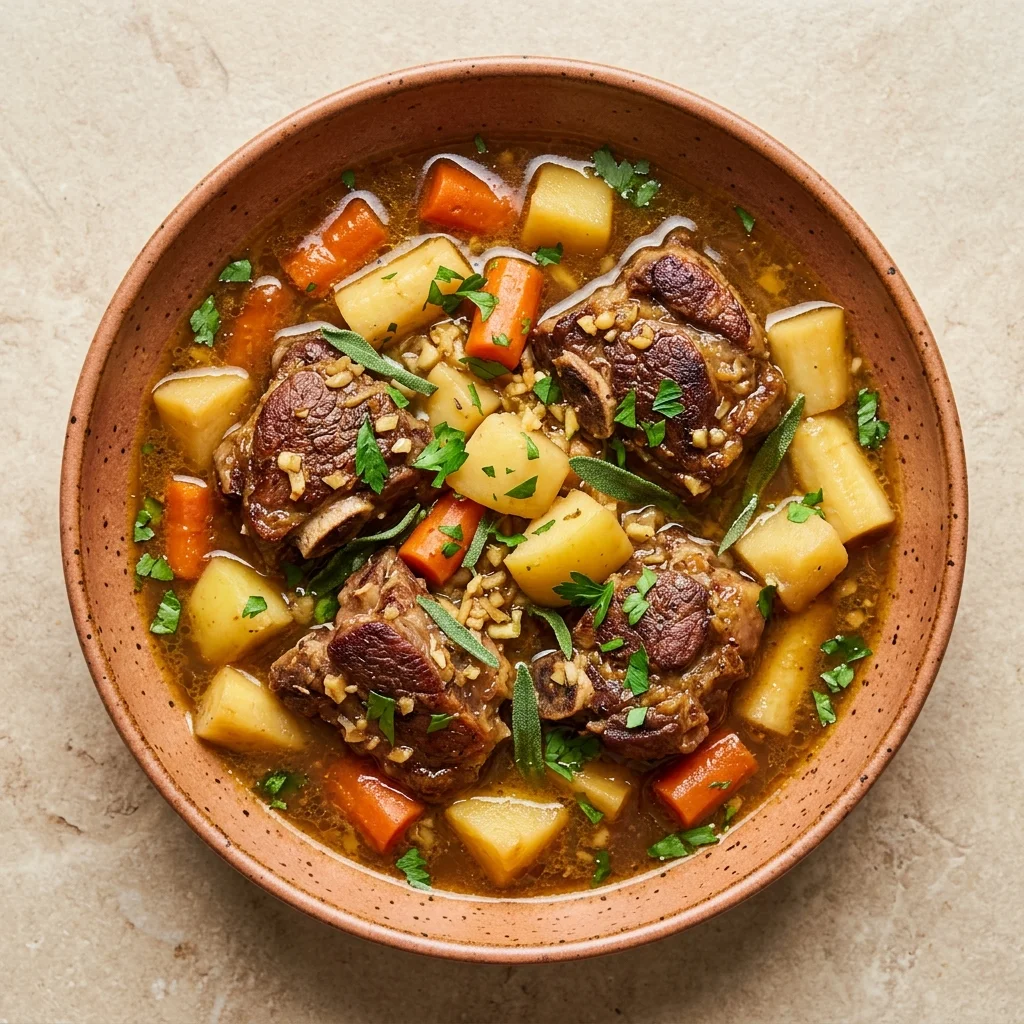 Pomegranate, Apple & Sage Lamb Stew