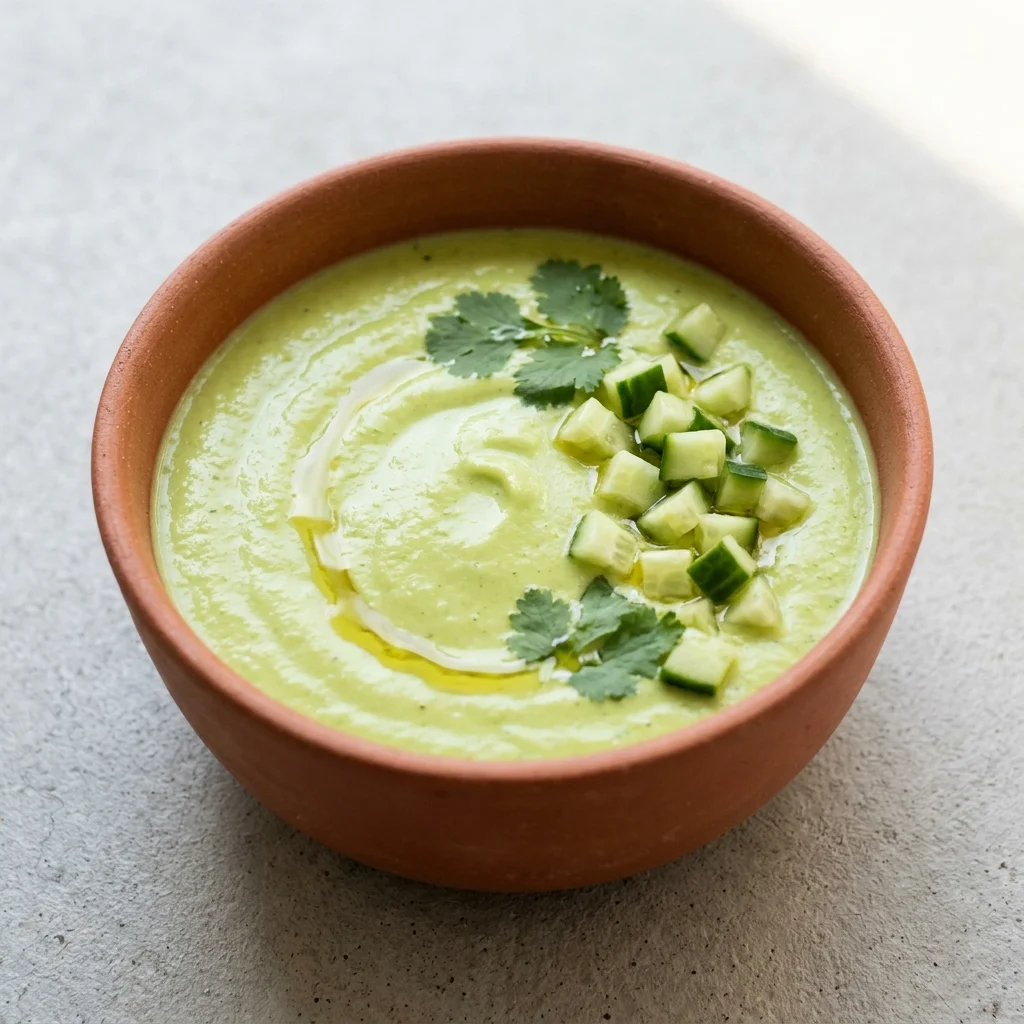 Coconut Cream Avocado Cucumber Gazpacho
