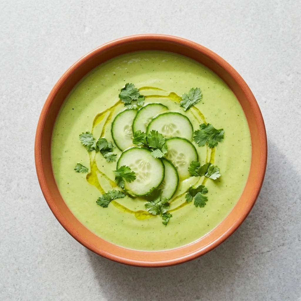 Ginger-Turmeric Avocado Cucumber Gazpacho