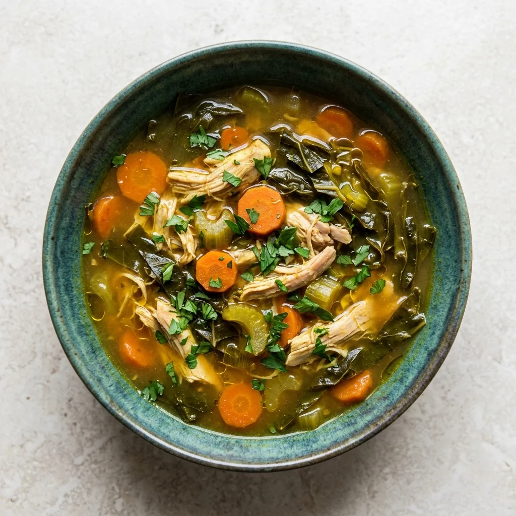 Rosemary-Garlic Collard Greens Soup