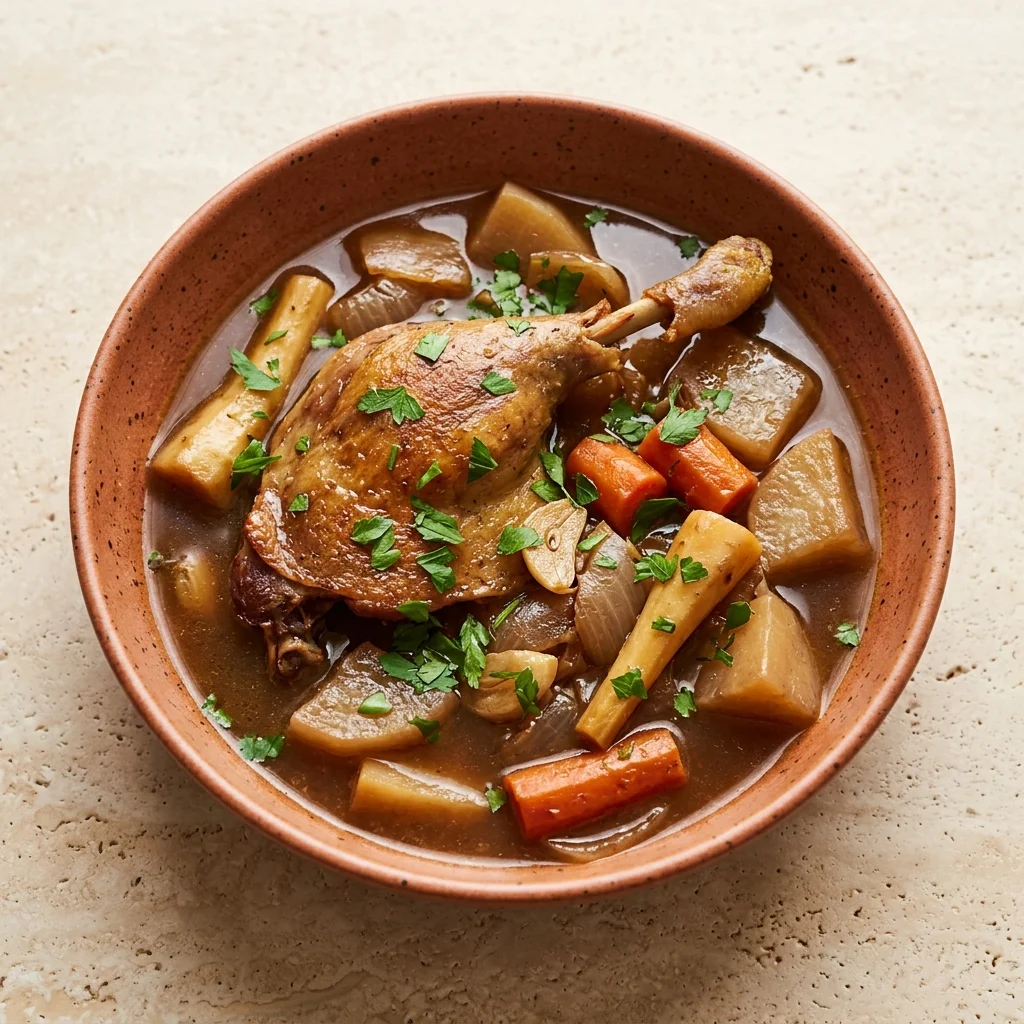 Rosemary-Garlic Duck Stew