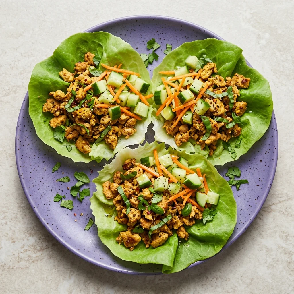 Basil, Oregano & Turmeric Chicken Lettuce Bowls
