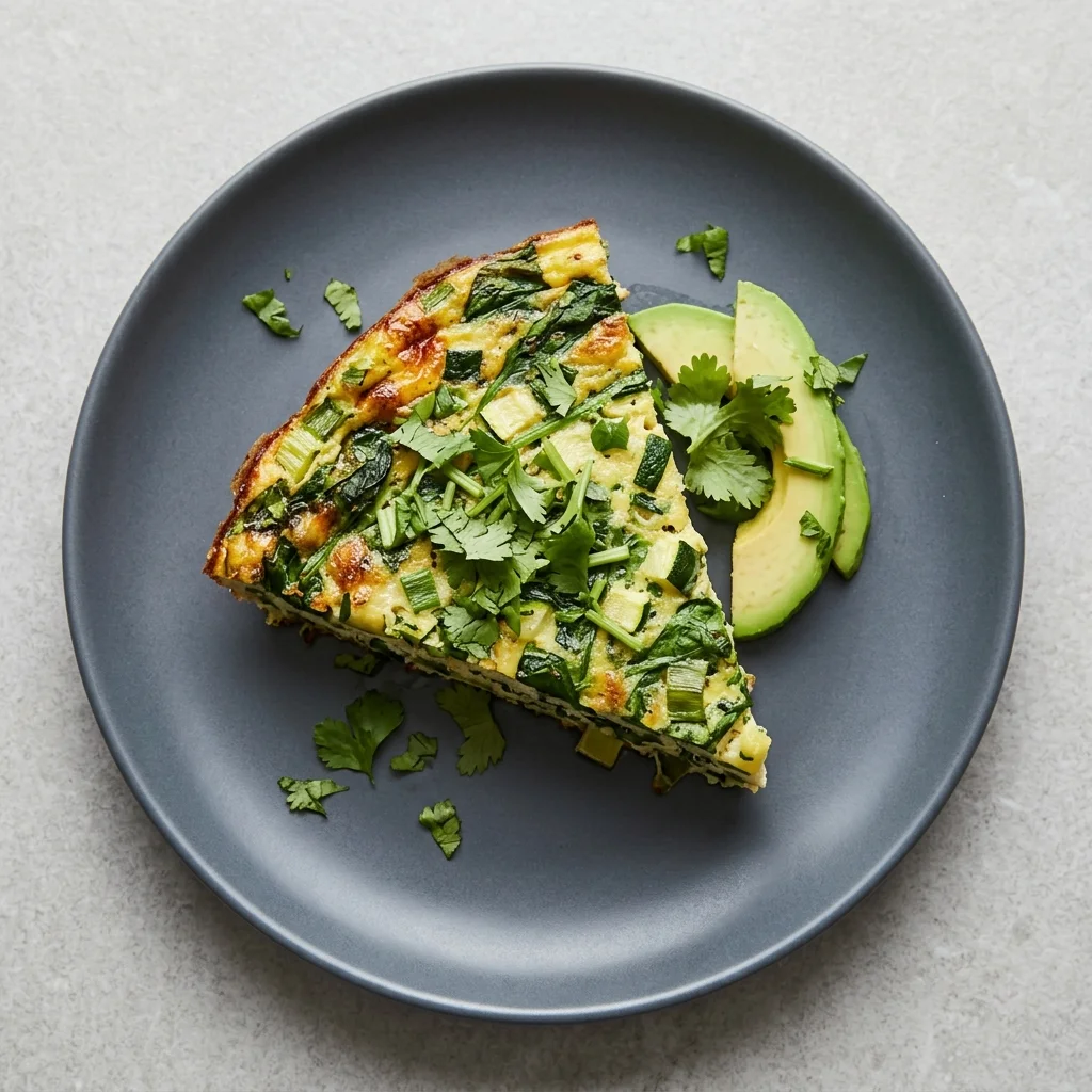 Cilantro Lime Egg & Greens Frittata