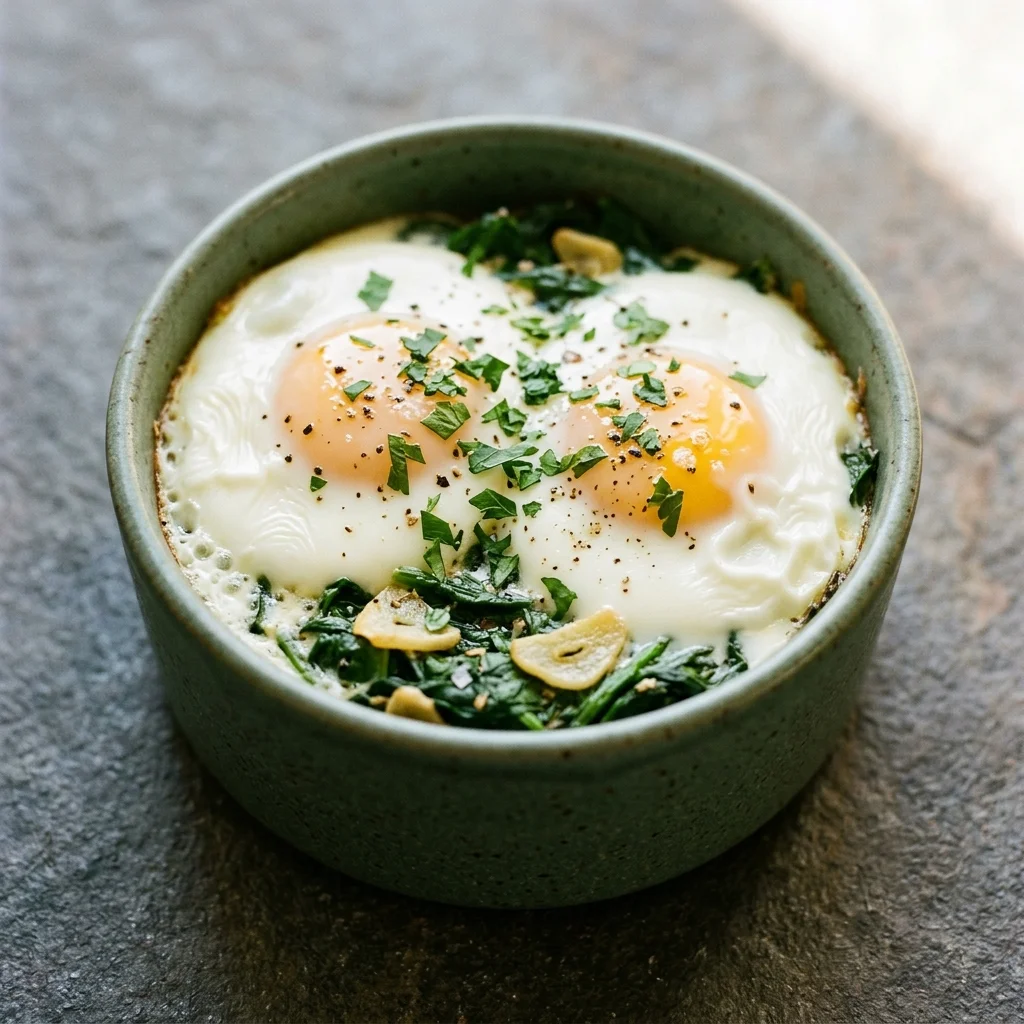 Spinach Florentine Baked Eggs