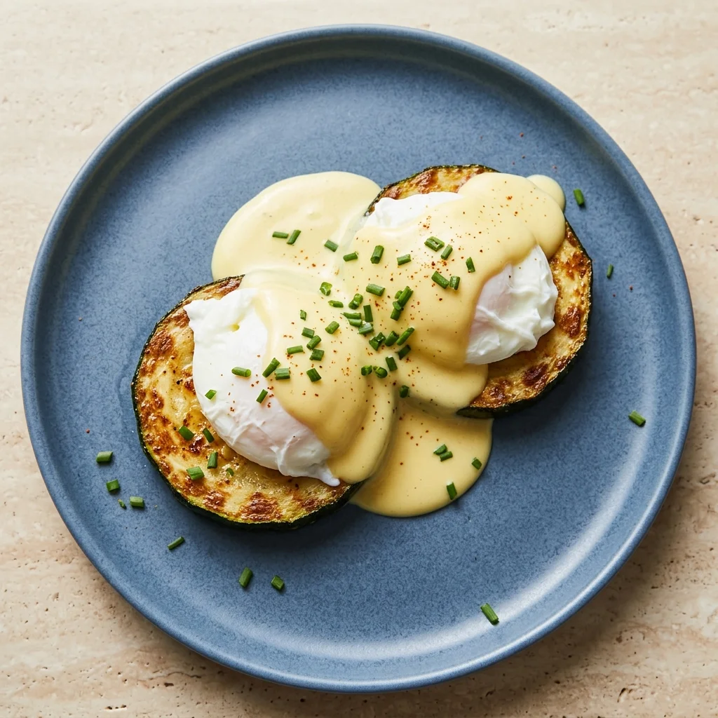 Grain-Free Eggs Benedict on Zucchini