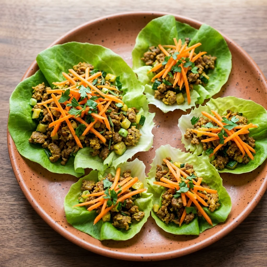 Rosemary & Sage Ground Beef Lettuce Cups