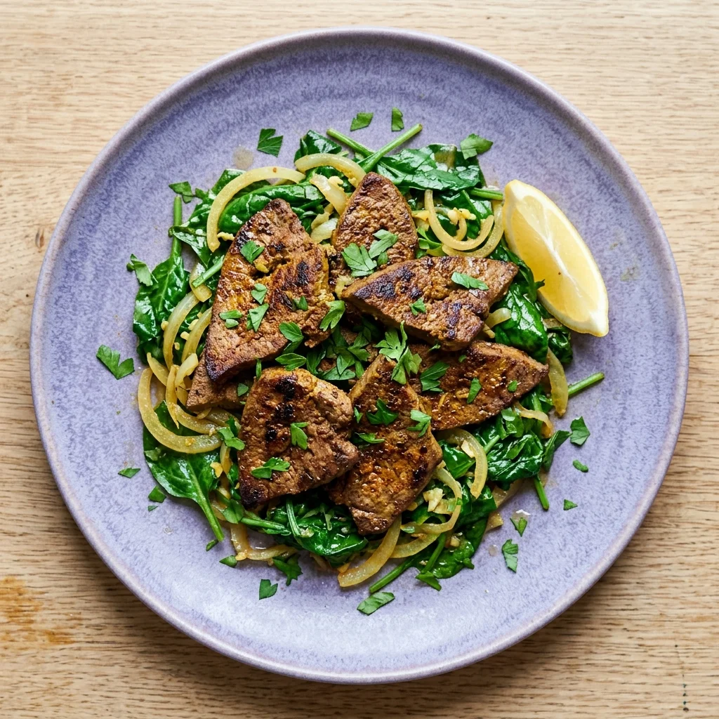 Spiced Beef Liver with Herbs