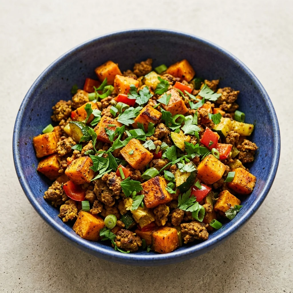 Sweet Potato Hash with Turmeric and Herbs