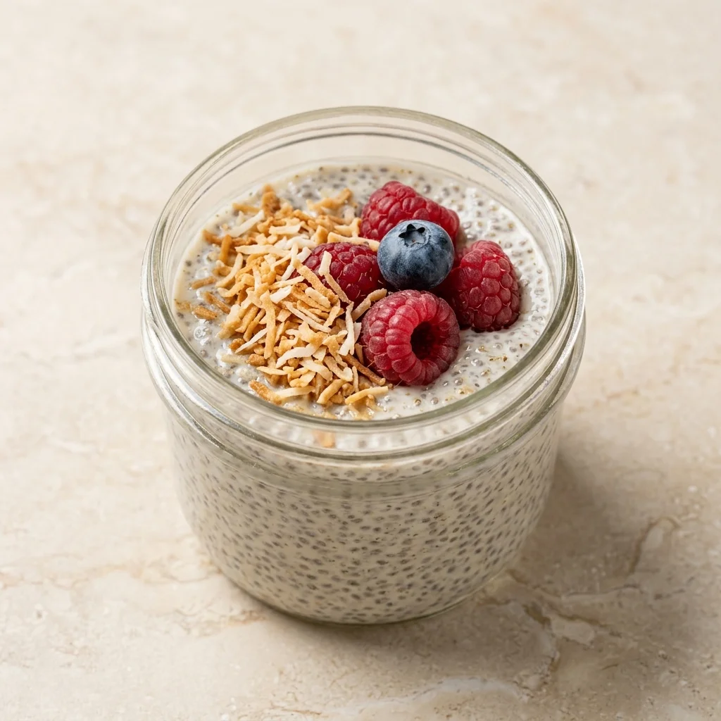 Cardamom Vanilla Coconut Chia Pudding