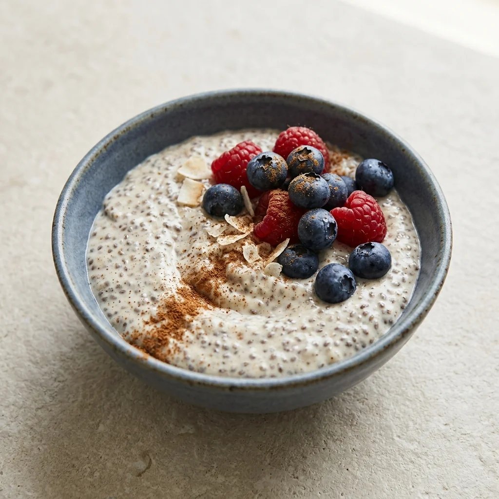 Sugar-Free Cinnamon Coconut Chia Pudding