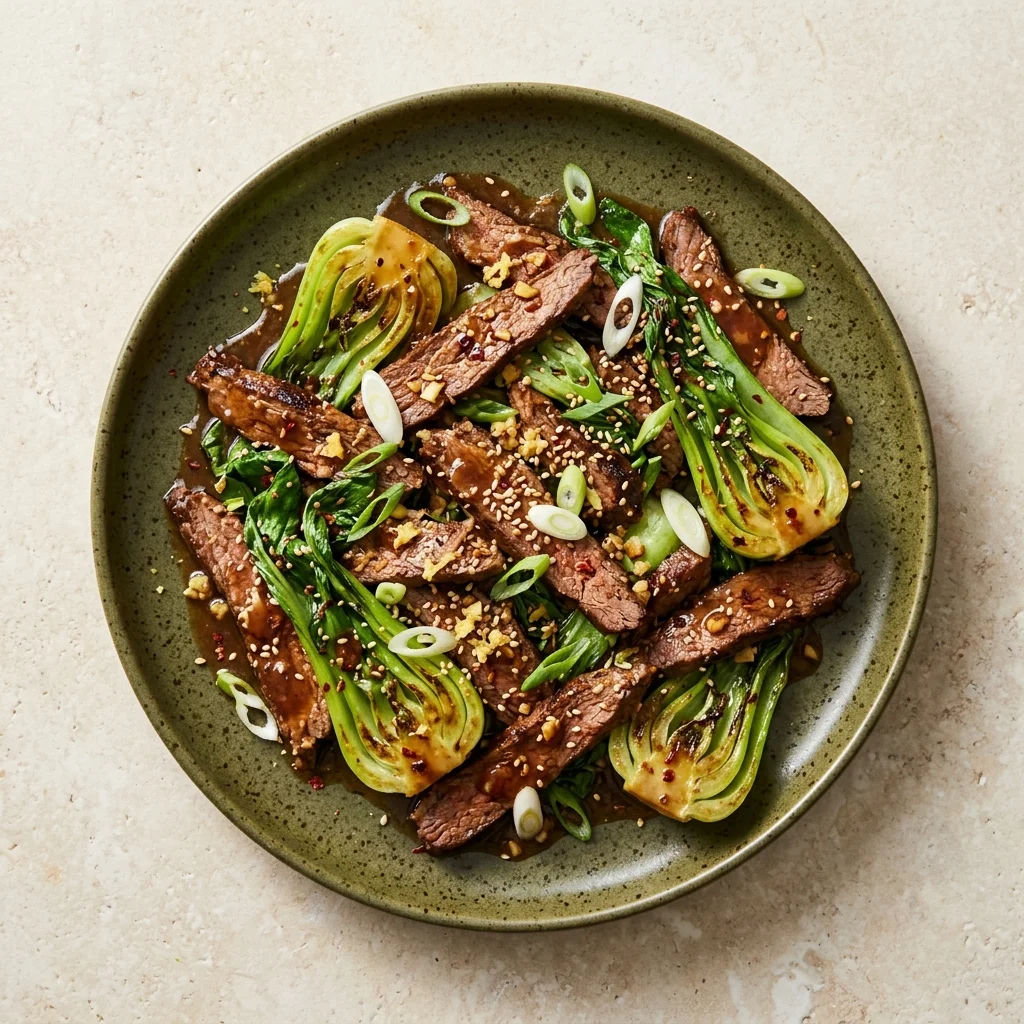 Asian-Style Beef and Bok Choy