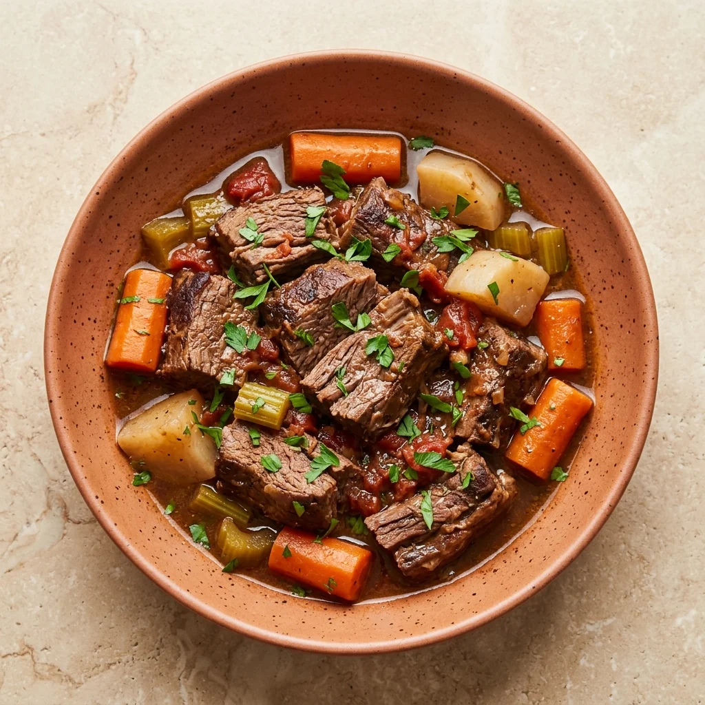 Turnip Herb-Braised Beef Pot Roast