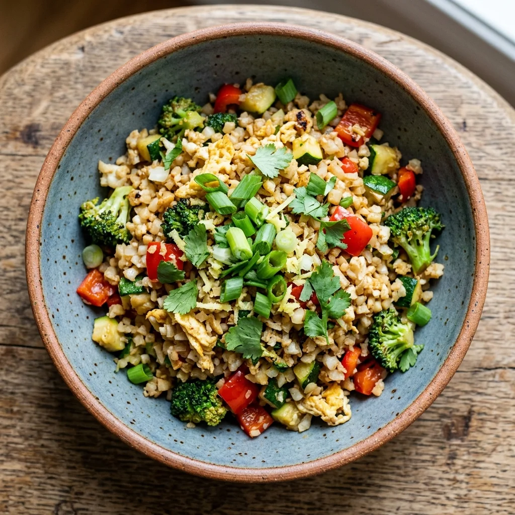 Cauliflower Rice Stir-Fry with Vegetables