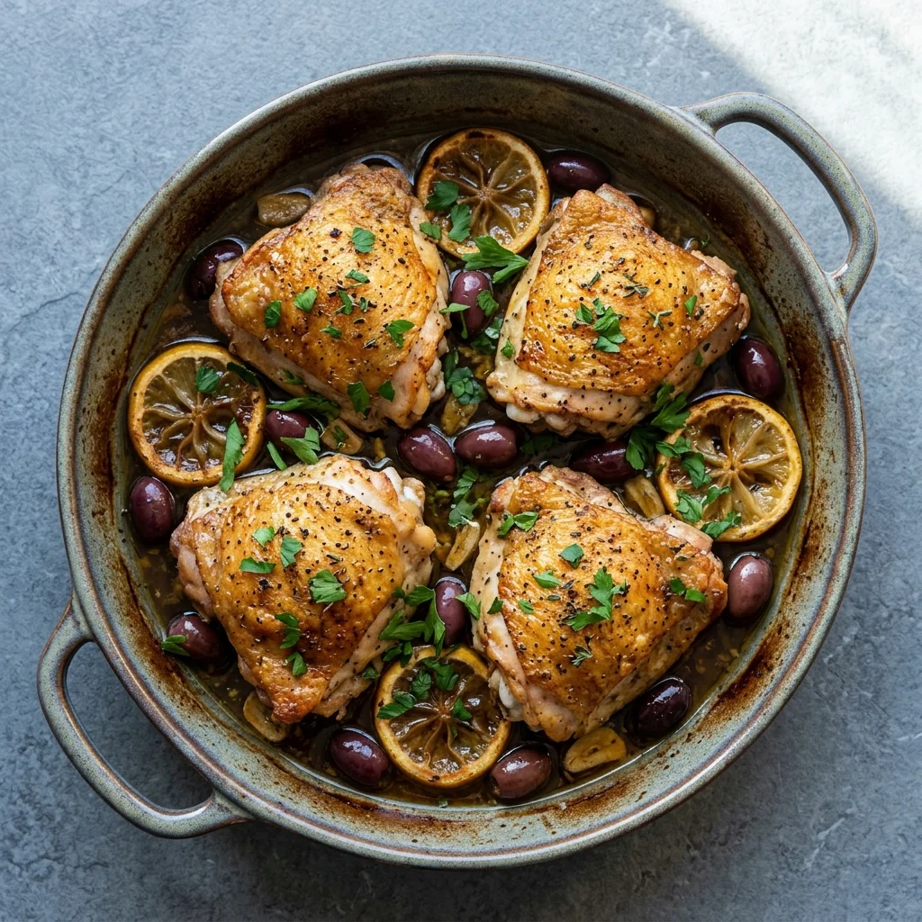 Greek-Style Chicken with Olives and Lemon