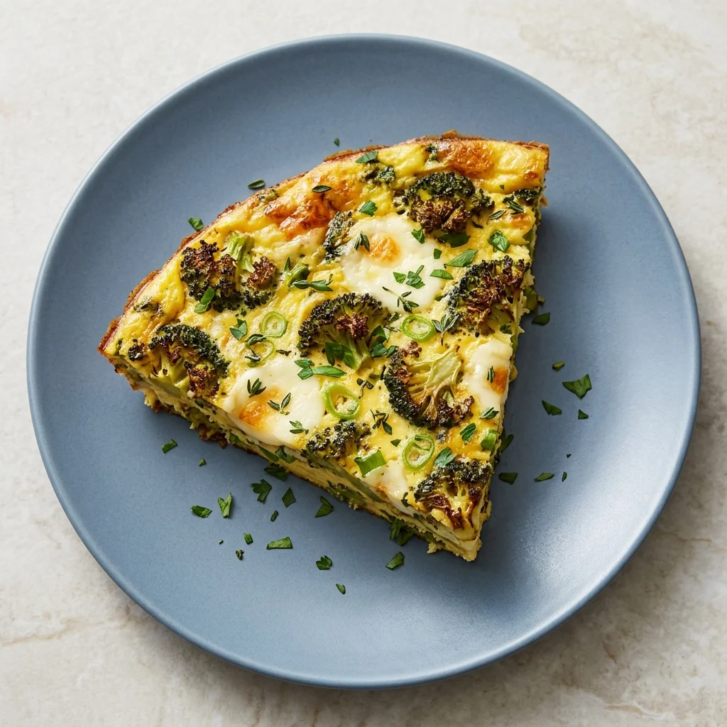 Roasted Broccoli Herb Frittata
