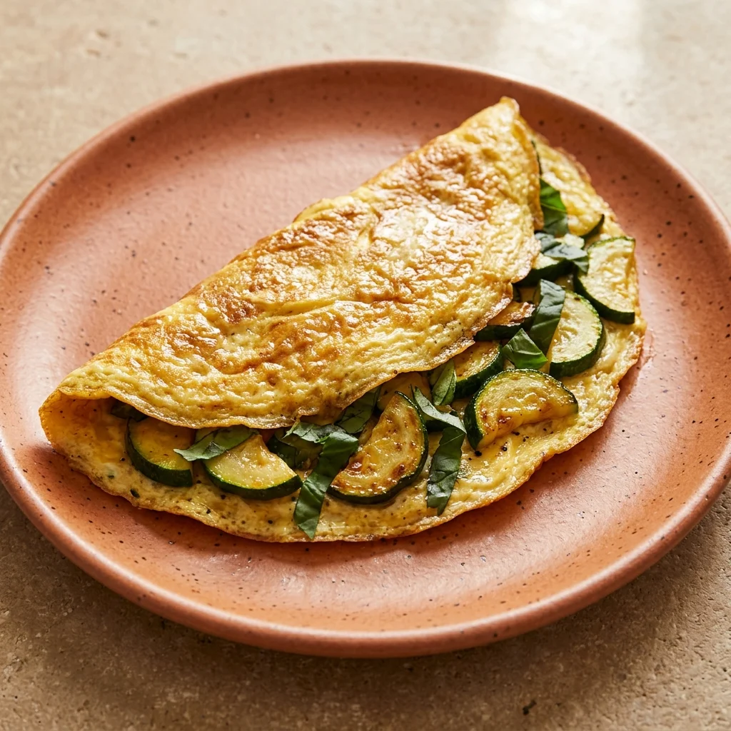 Zucchini Basil Omelet