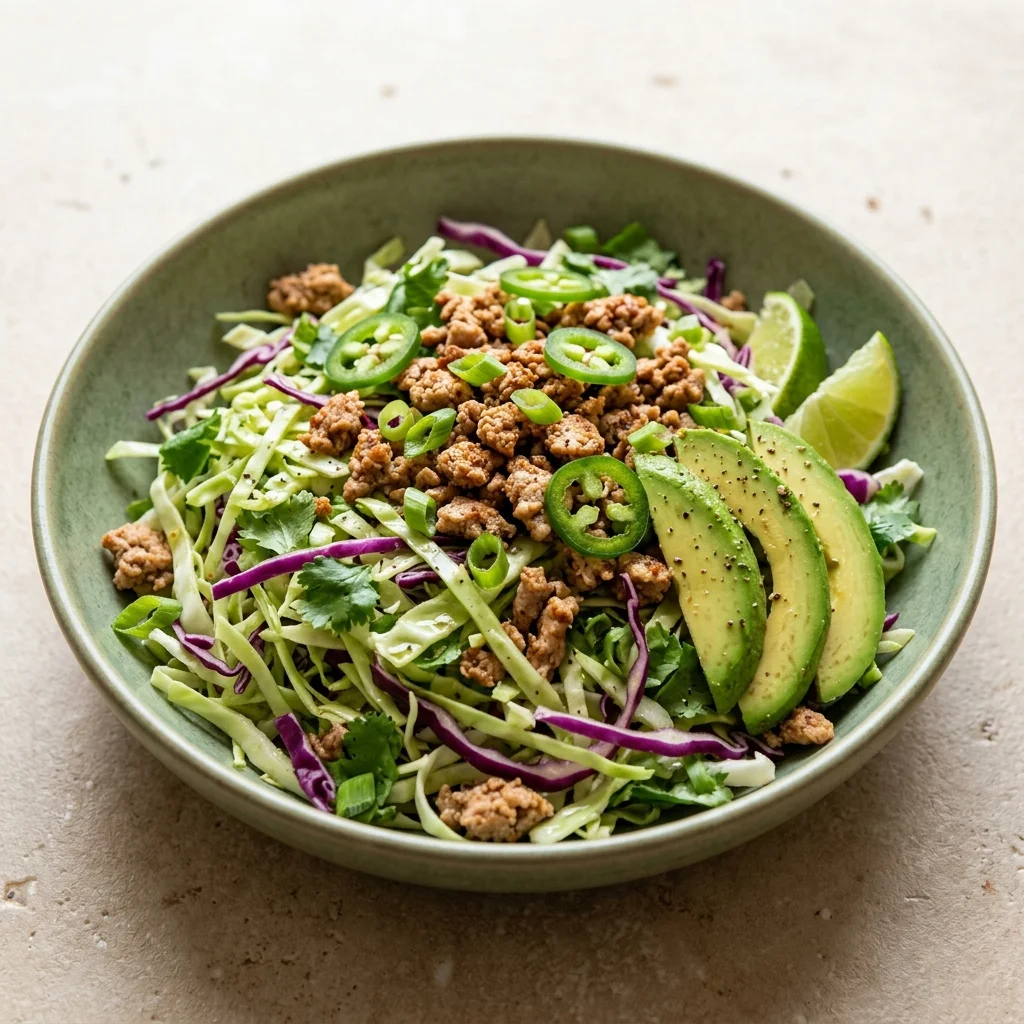 Turkey Cilantro Lime Cabbage Salad