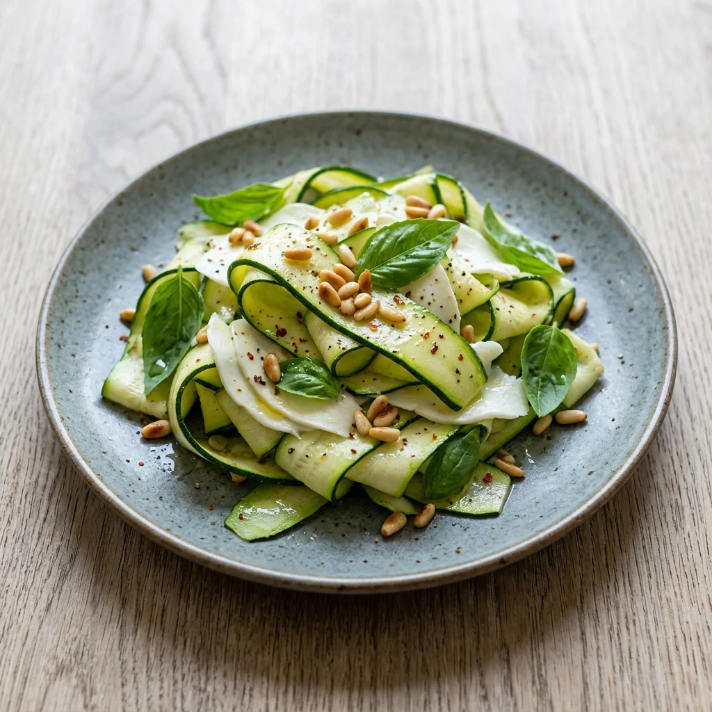 Zucchini Ribbon Salad with Fresh Basil