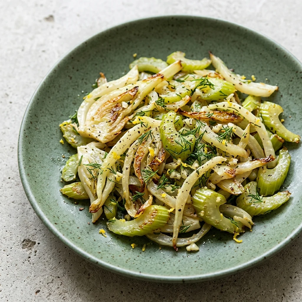 Celery & Fennel Sauté with Dill