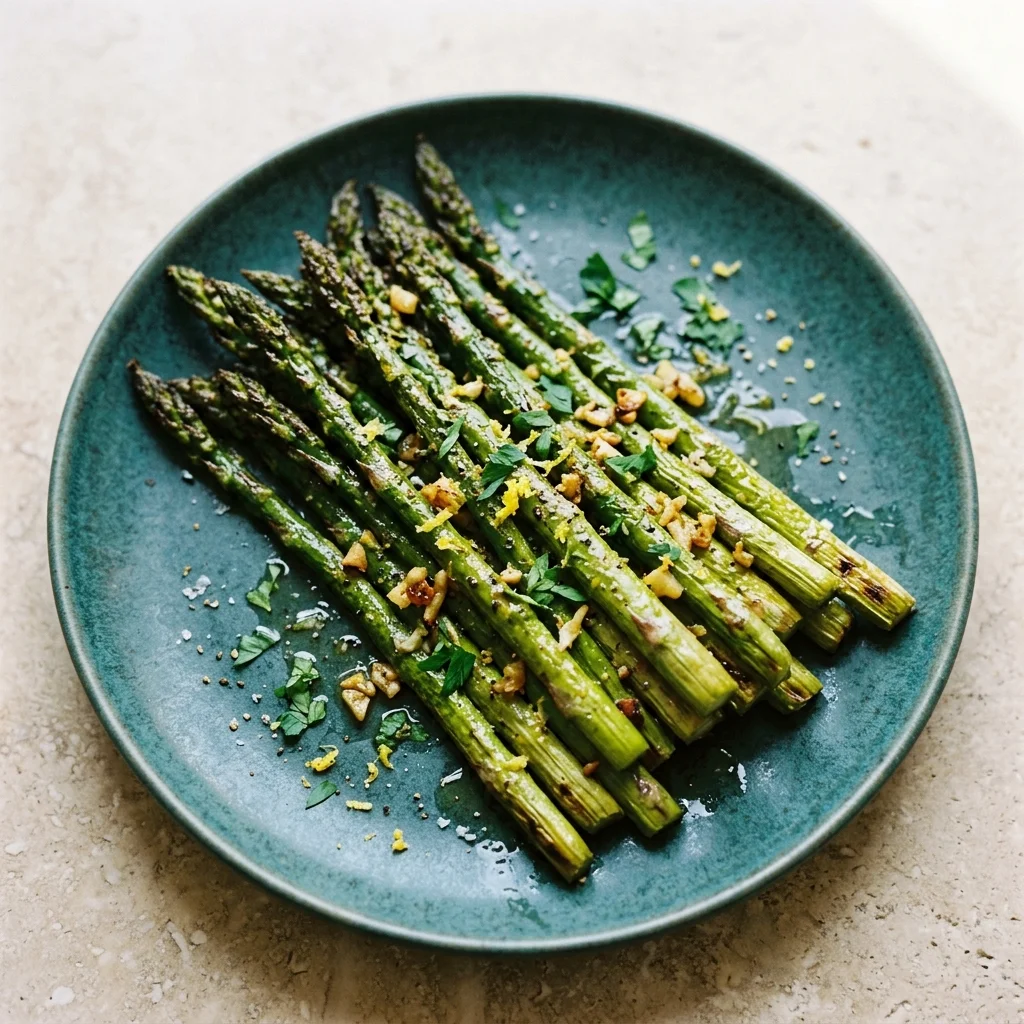 Lemon Garlic Asparagus