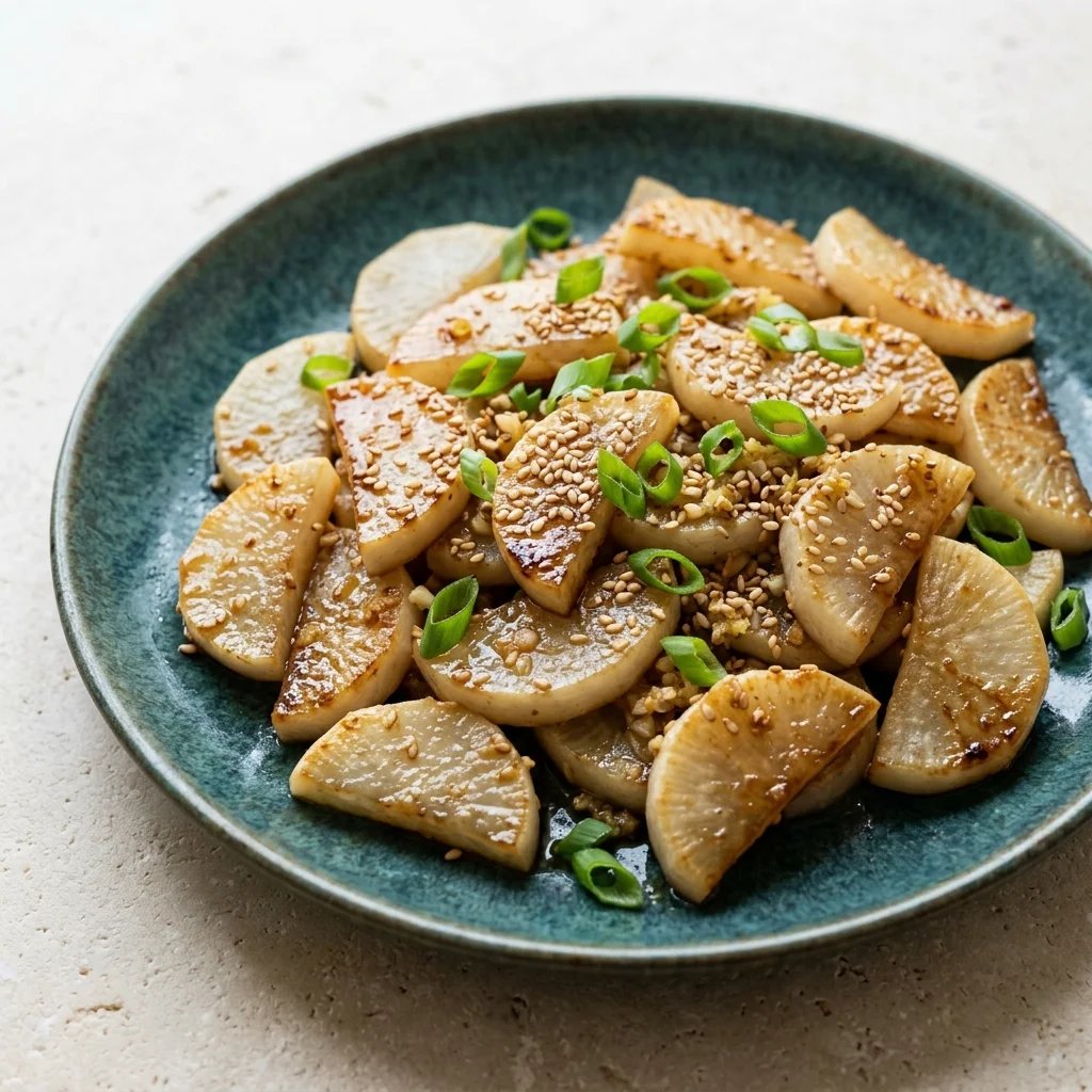 Sesame Sautéed Daikon
