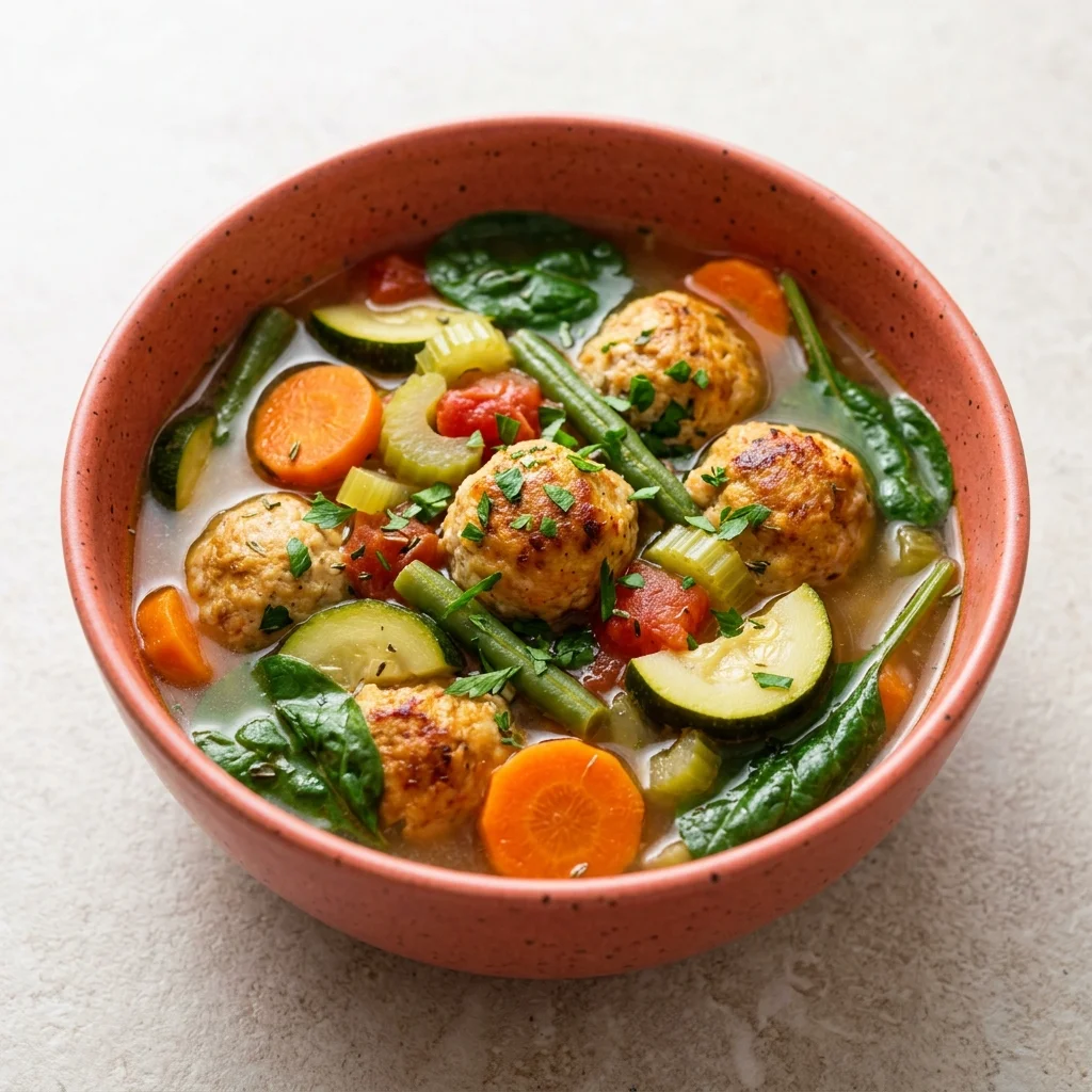 Turkey Meatball Vegetable Soup