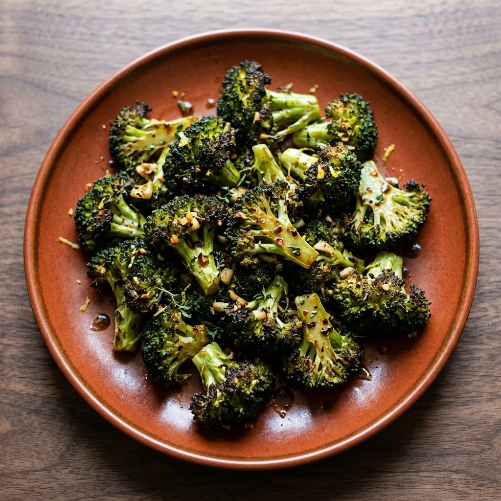 Paleo Balsamic-Thyme Roasted Broccoli