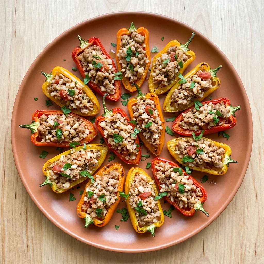 Whole30 Stuffed Mini Peppers