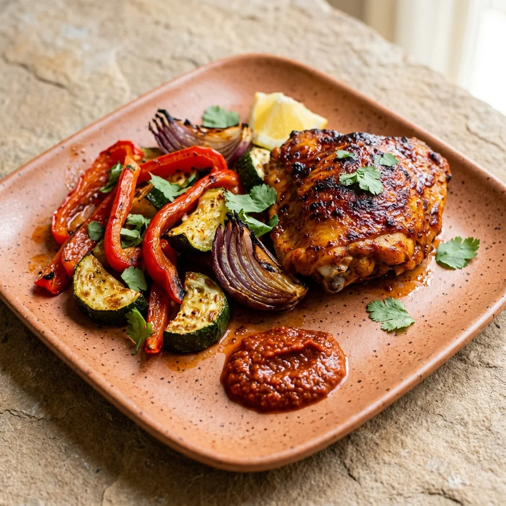 Whole30 Sheet Pan Harissa Chicken