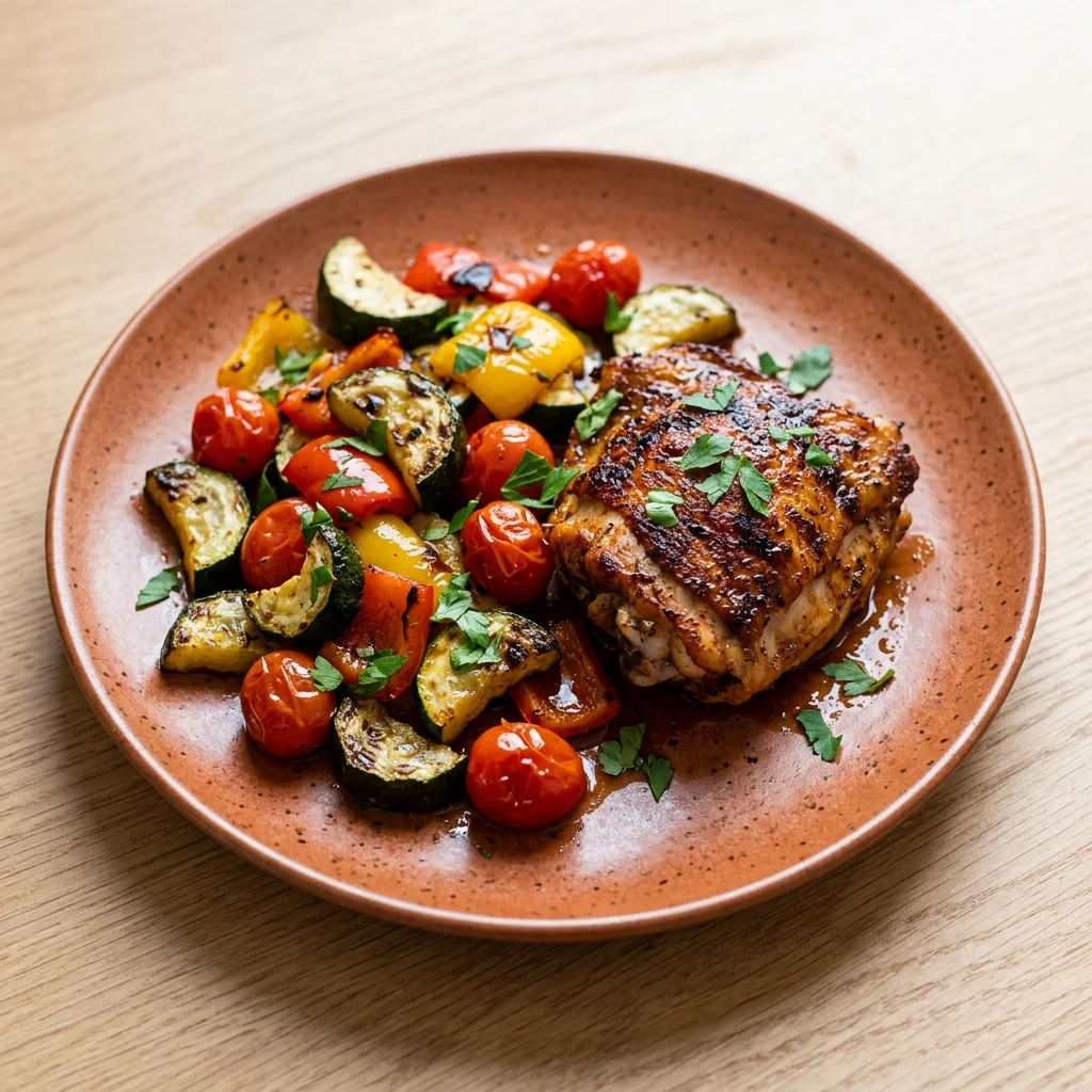 Whole30 Smoked Paprika Chicken and Roasted Vegetables