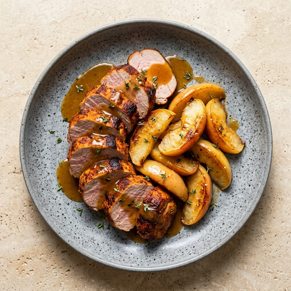 Whole30 Smoked Paprika Pork Tenderloin with Apples