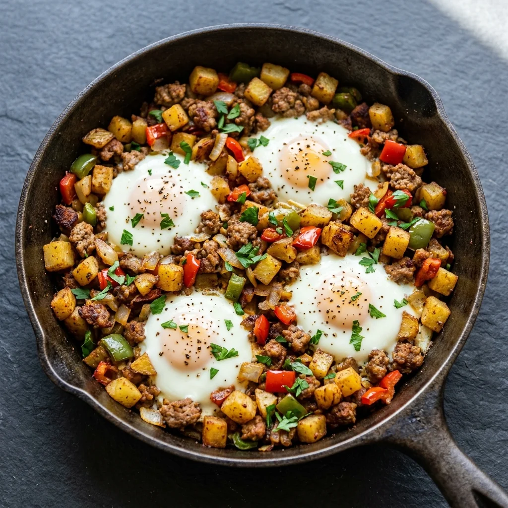 Whole30 Smoky Paprika Potato Sausage Breakfast Skillet